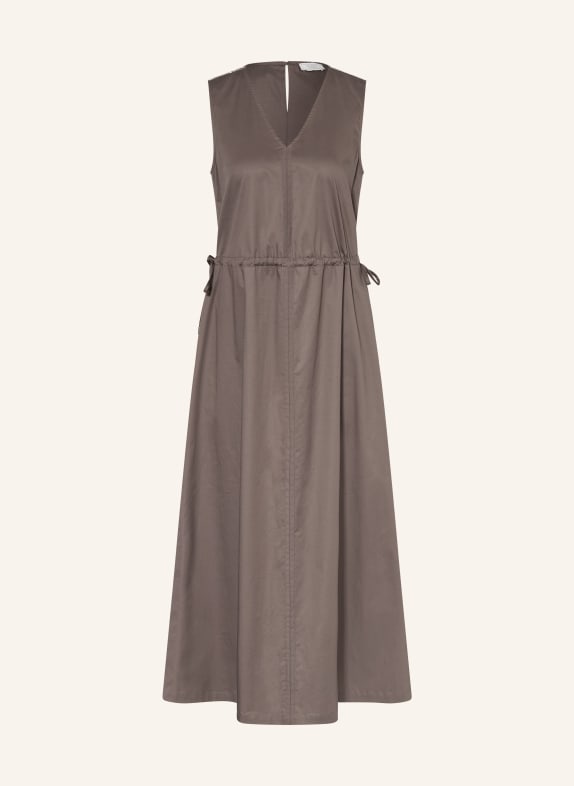 PESERICO Kleid mit Schmucksteinen BRAUN