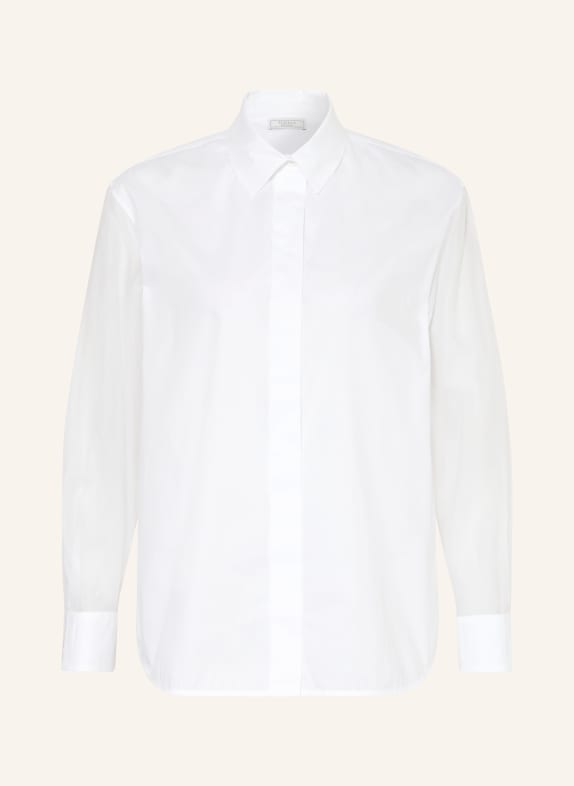 PESERICO Shirt blouse with silk WHITE