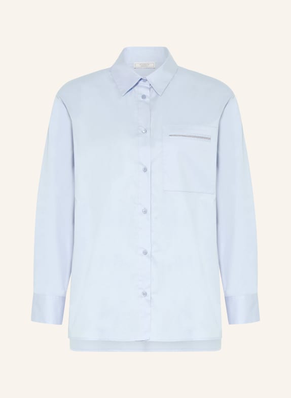 PESERICO Košile s ozdobnými kameny TMAVĚ MODRÁ