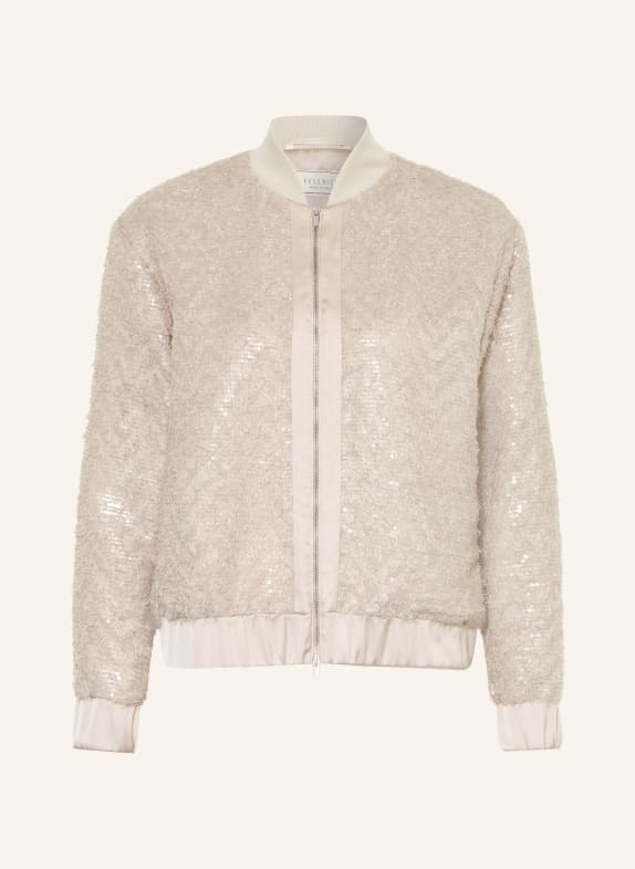 PESERICO Blouson mit Pailletten BEIGE