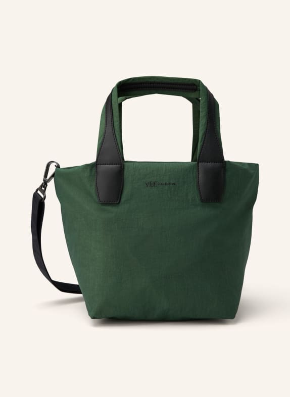 Vee Collective Shopper PORTER ESSENCE SMALL mit Pouch DUNKELGRÜN / SCHWARZ