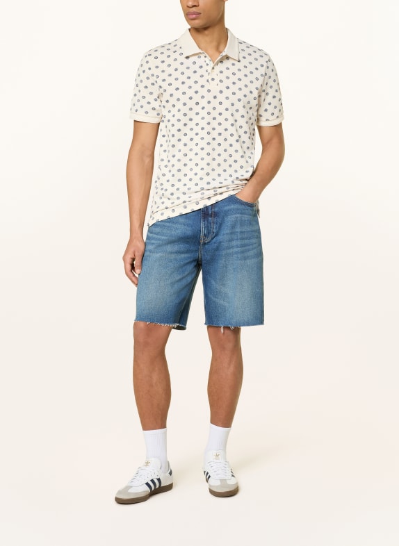 SCOTCH & SODA Piqué poloshirt Regular Fit WIT / DONKERBLAUW