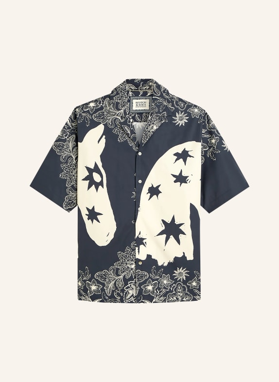 SCOTCH & SODA Resorthemd Relaxed Fit DUNKELBLAU