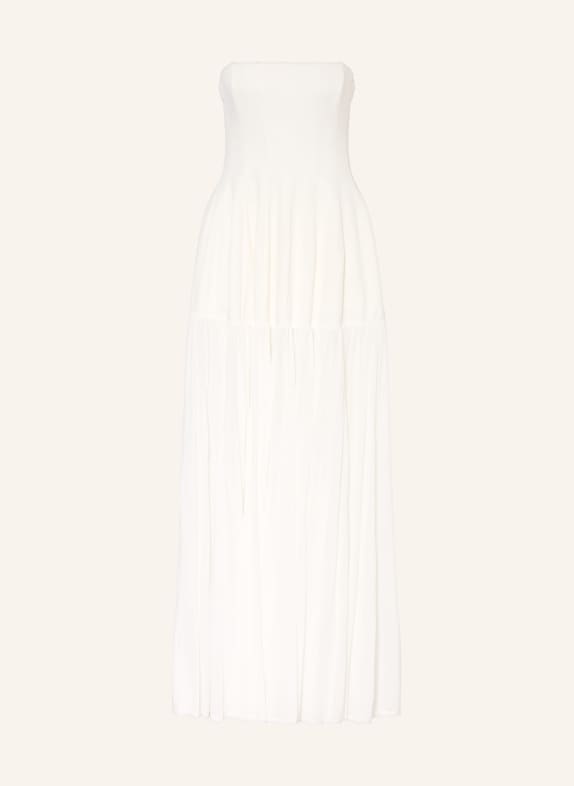 SIMKHAI Off-Shoulder-Kleid im Materialmix WEISS