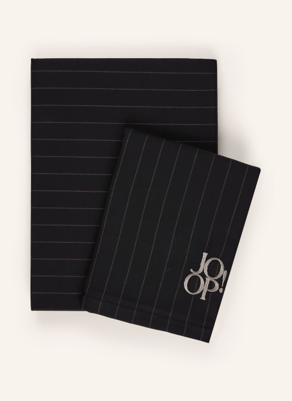 JOOP! Pościel SOFT STRIPES CZARNY / CIEMNOBRĄZOWY