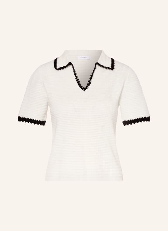 darling harbour háčkované tričko WHITE