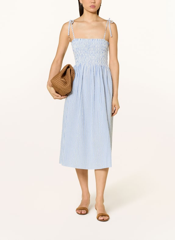 TOMMY HILFIGER robe BLEU CLAIR / BLANC