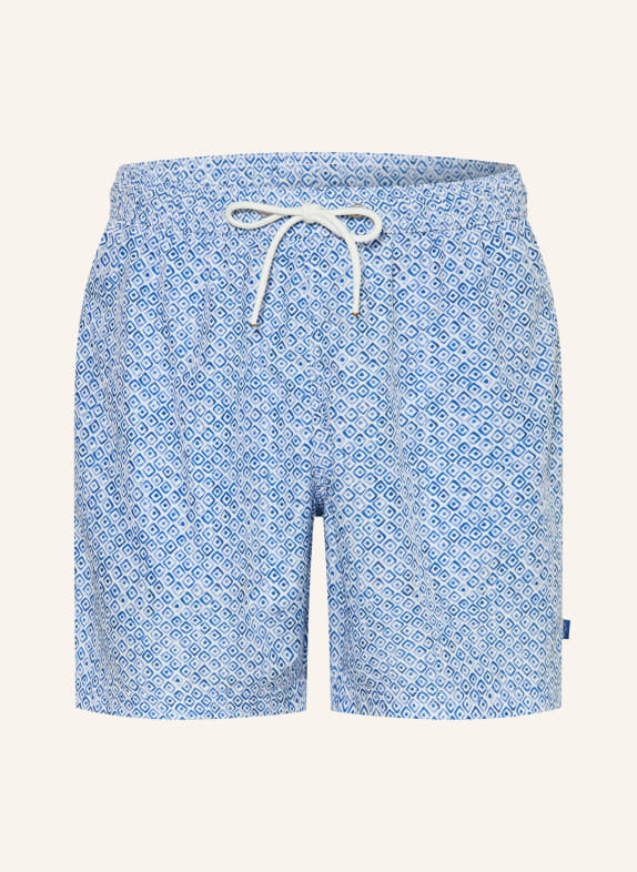 PAUL & SHARK Badeshorts PORTOFINO BLAU / WEISS