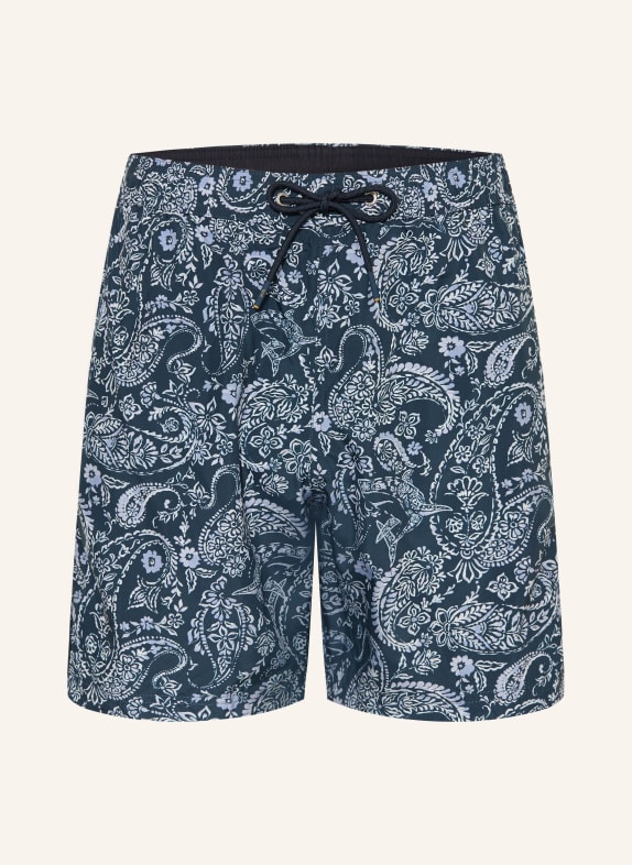 PAUL & SHARK plavky TMAVĚ MODRÁ / SVĚTLE FIALOVÁ