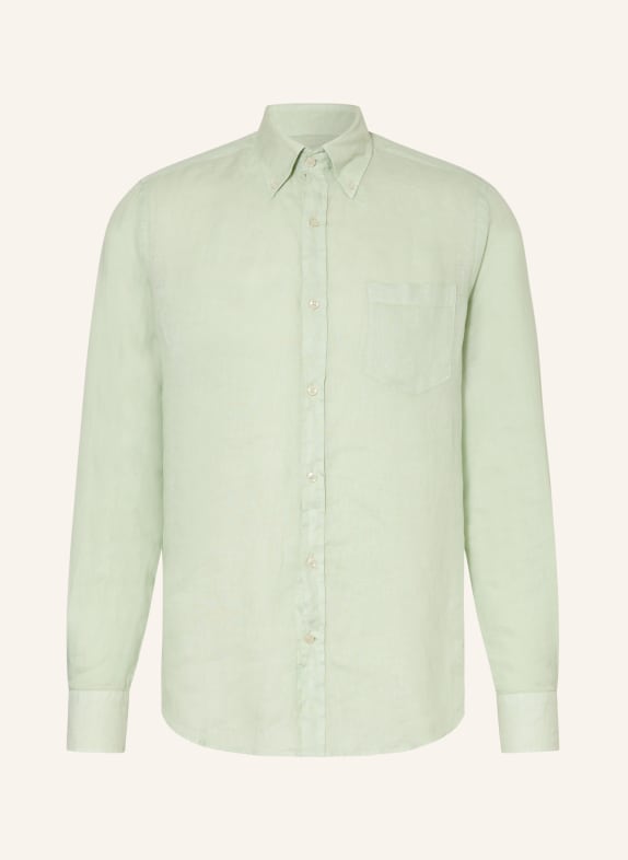 PAUL & SHARK Leinenhemd Regular Fit HELLGRÜN