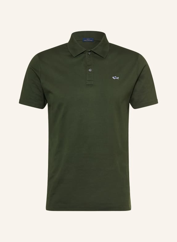 PAUL & SHARK Piqué-Poloshirt GRÜN / WEISS