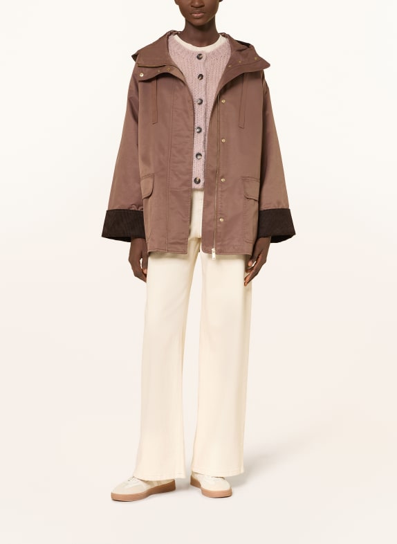 InWear Polní bunda GRACELYNNIW HNĚDÁ / TMAVĚ HNĚDÁ