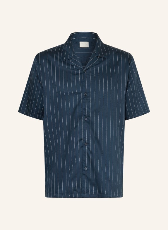 Calvin Klein Comfort Fit resort shirt DARK BLUE / WHITE