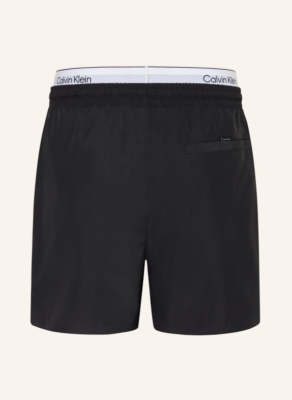 Calvin Klein Badeshorts SCHWARZ / WEISS
