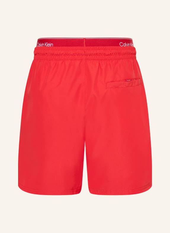 Calvin Klein zwemshort ROOD / WIT