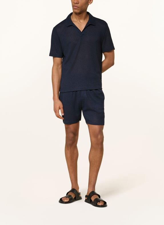 Calvin Klein Gebreid poloshirt DONKERBLAUW