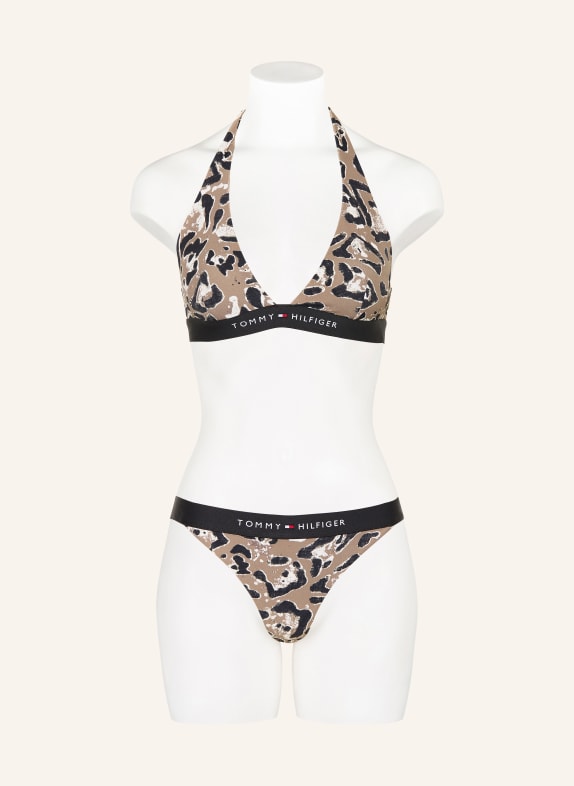 TOMMY HILFIGER Braziliaanse bikinibroekje TAUPE / WIT / ZWART
