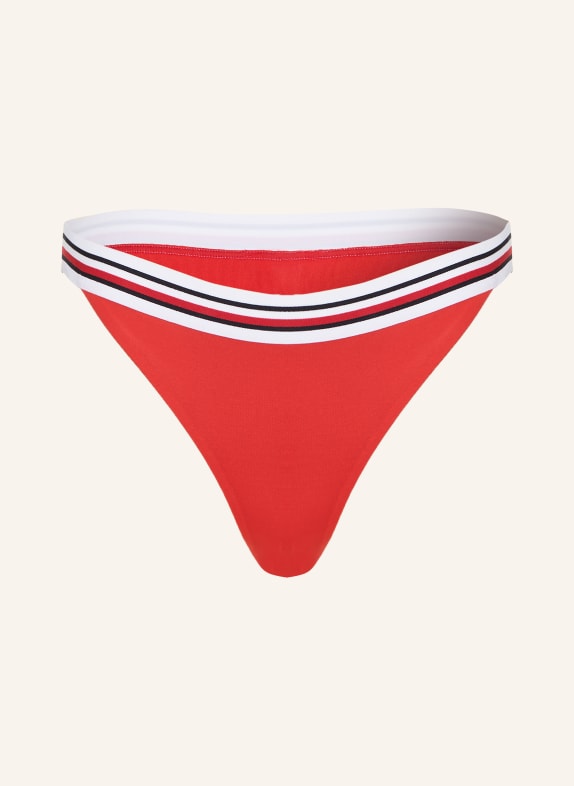 TOMMY HILFIGER Základní bikiny ČERVENÁ / BÍLÁ / ČERNÁ