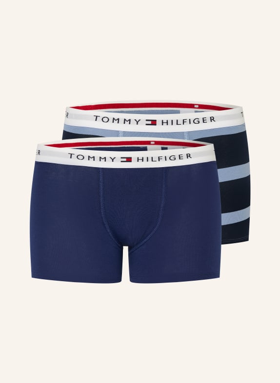 TOMMY HILFIGER 2er-Pack Boxershorts DUNKELBLAU / BLAUGRAU / WEISS