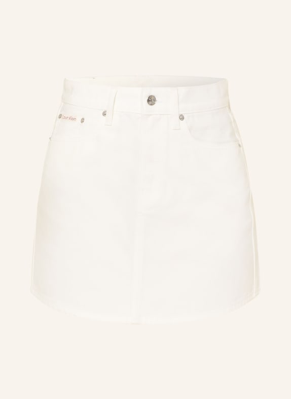 Calvin Klein Jeans denim skirt WHITE
