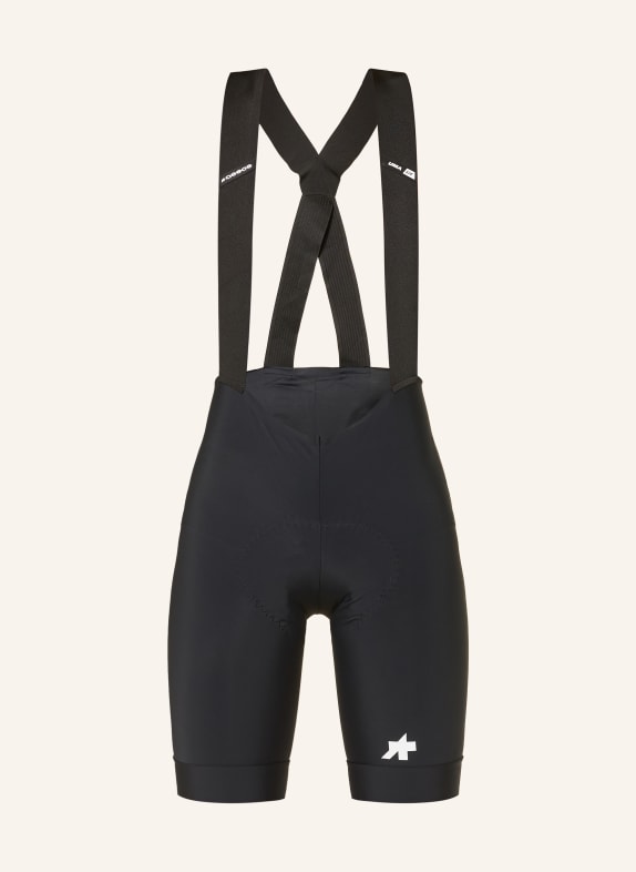 ASSOS Cyklistické kalhoty UMA GT S11 s ramínky a polstrovanou vložkou ČERNÁ