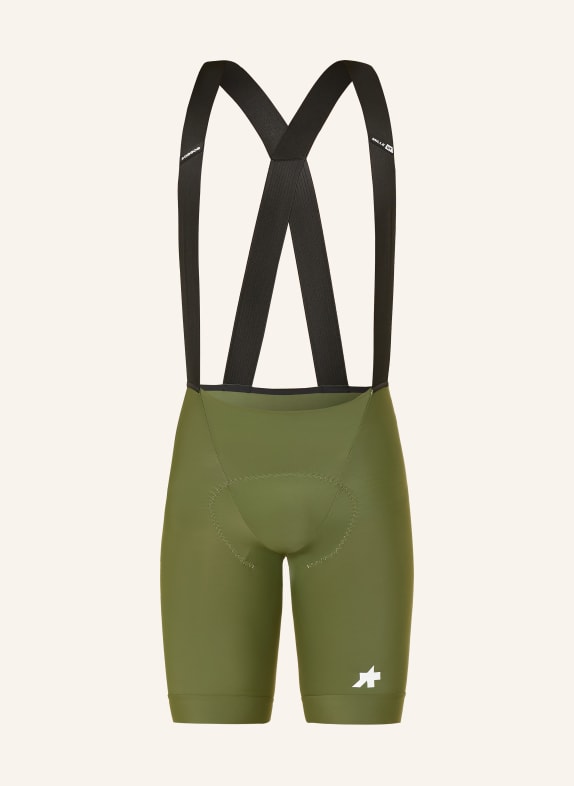 ASSOS Radhose MILLE GT S11 mit Trägern und gepolstertem Einsatz OLIV / WEISS / SCHWARZ