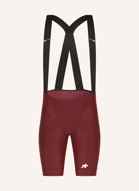 ASSOS Radhose MILLE GT S11 mit Trägern und gepolstertem Einsatz DUNKELROT