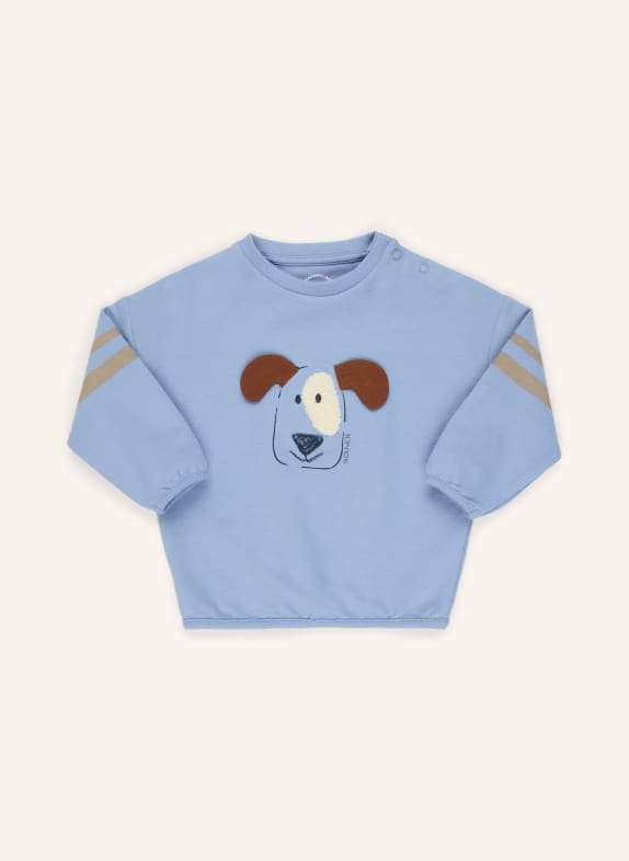 s.Oliver RED Sweatshirt BLAU / DUNKELBRAUN / BEIGE