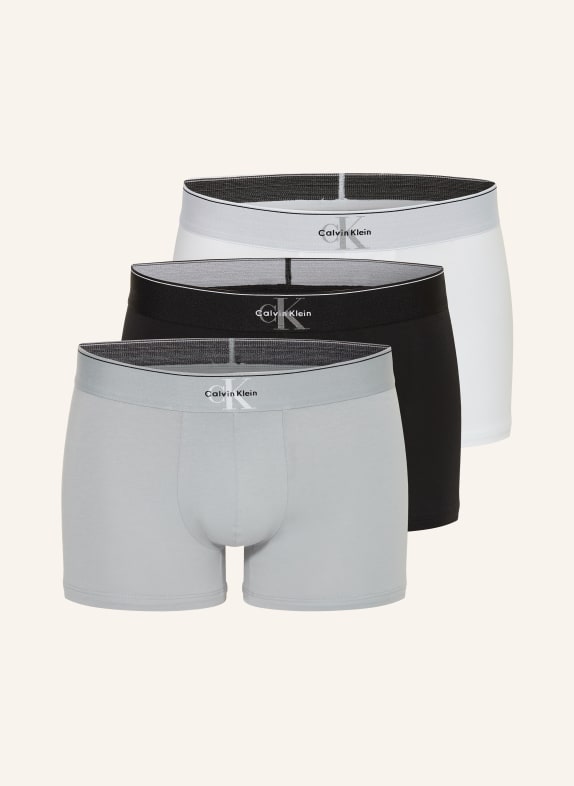 Calvin Klein 3-pack boxer shorts GRAPHIC MONOGRAM BLACK / GRAY / WHITE