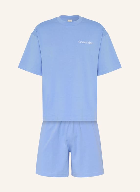 Calvin Klein Krótkie piżamy JASNONIEBIESKI