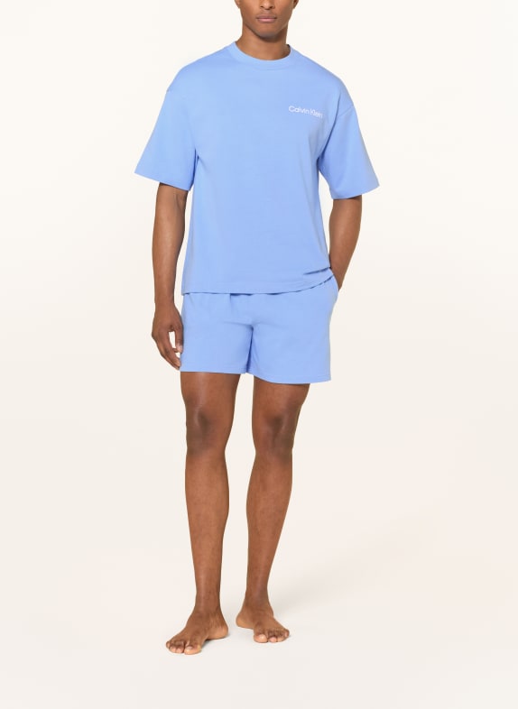 Calvin Klein Shorty-pyjamas LYSEBLÅ