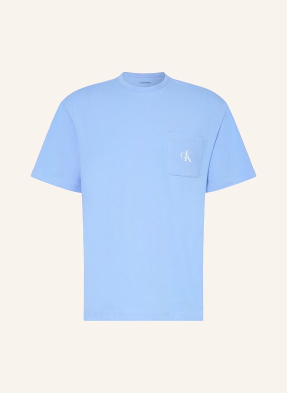 Calvin Klein Schlafshirt MONOGRAM HELLBLAU