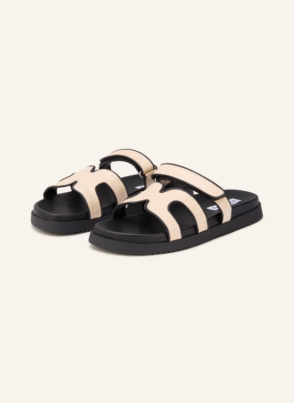 STEVE MADDEN Pantoletten MISSILE CREME / SCHWARZ
