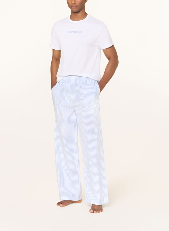Calvin Klein pyjama LICHTBLAUW / WIT
