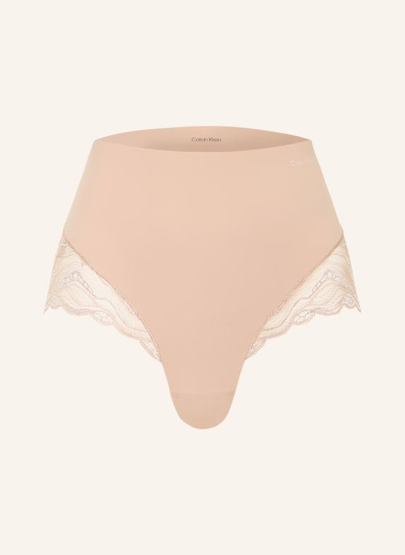 Calvin Klein Slip sculptant SENSUAL STRETCH LACE ROSÉ