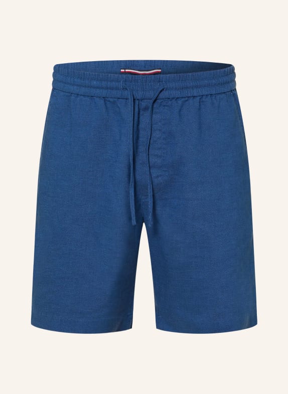 TOMMY HILFIGER Leinenshorts DOVER Regular Fit BLAU