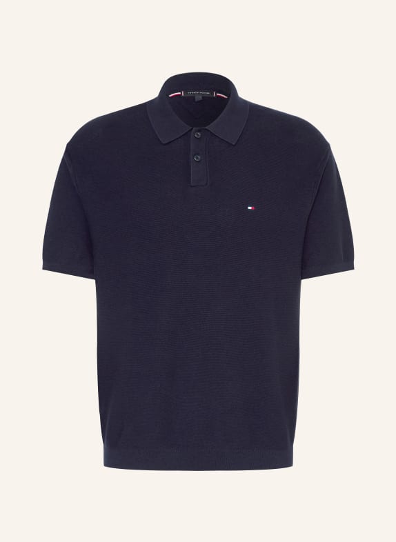 TOMMY HILFIGER Piqué-Poloshirt DUNKELBLAU