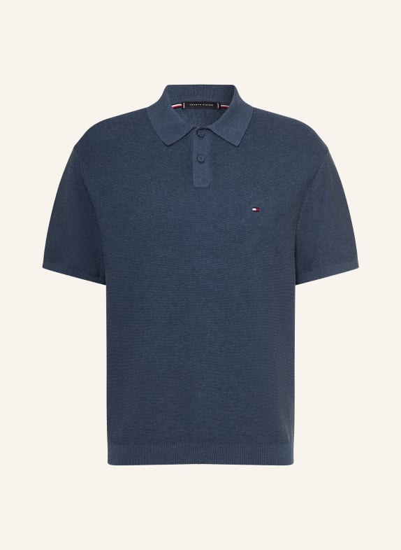 TOMMY HILFIGER Piqué-Poloshirt DUNKELBLAU