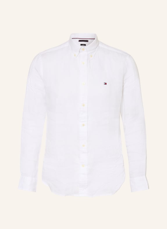 TOMMY HILFIGER Chemise en lin coupe classique BLANC