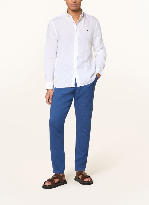 TOMMY HILFIGER Linnedskjorte i regular fit HVID
