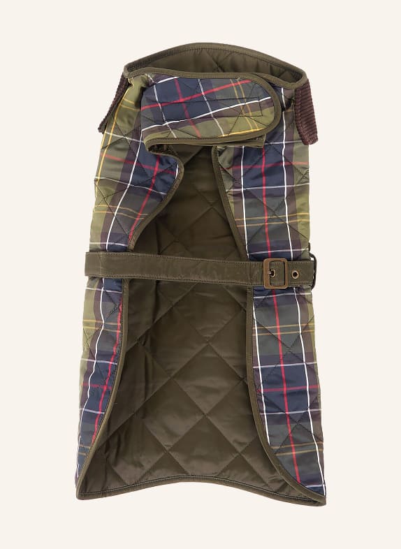 Barbour płaszcz dla psa CIEMNOBRĄZOWY / CZERWONY / KHAKI