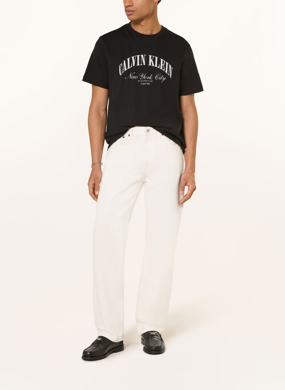 Calvin Klein Jeans T-shirt ZWART / WIT