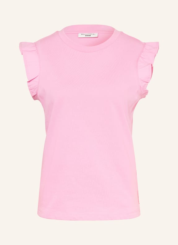 Marc O'Polo DENIM Top mit Rüschen ROSA
