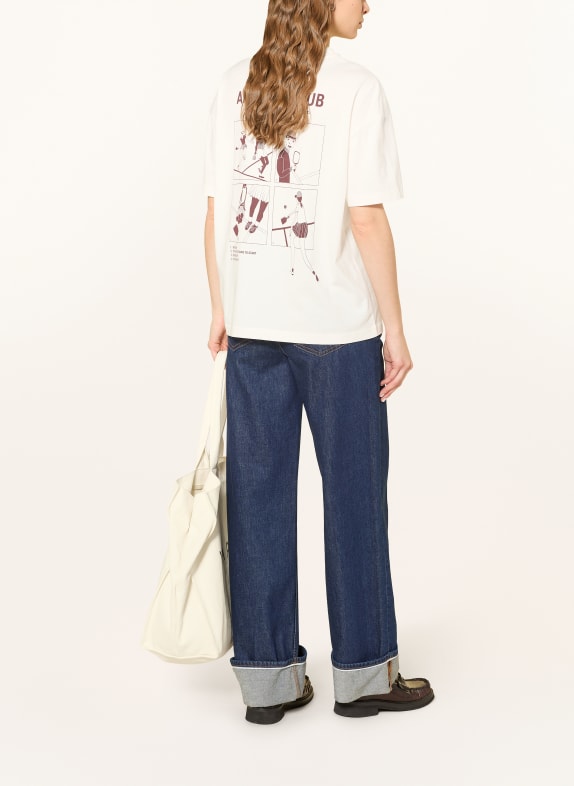 Marc O'Polo DENIM T-shirt WIT / BRUIN