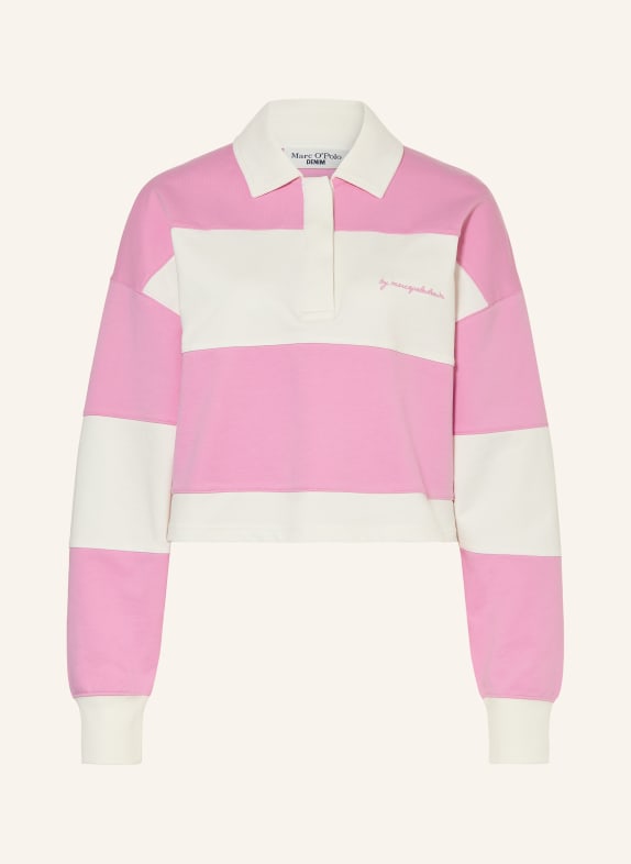 Marc O'Polo DENIM Rugbyshirt ROSA / WEISS