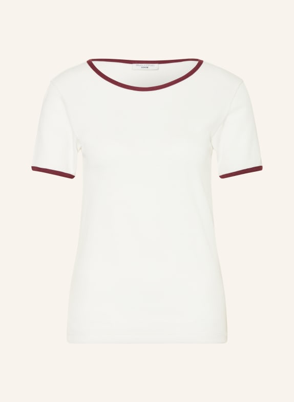 Marc O'Polo DENIM T-Shirt ECRU / DUNKELROT