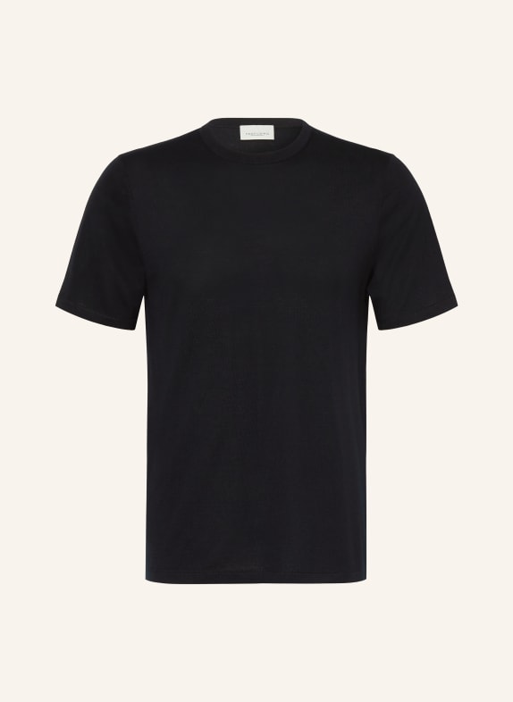 PROFUOMO pletené tričko TMAVĚ MODRÁ