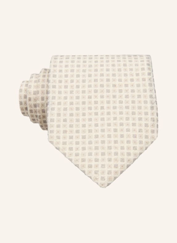 PROFUOMO necktie ECRU / BLUE GRAY / GRAY