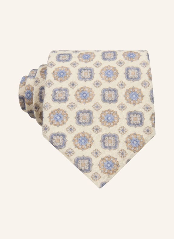 PROFUOMO necktie LIGHT BROWN / LIGHT BLUE / BLUE