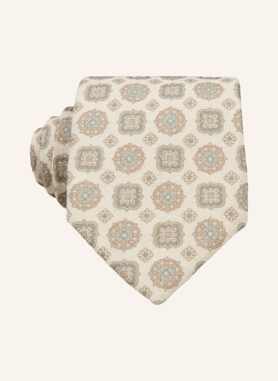 PROFUOMO necktie LIGHT BROWN / GRAY / KHAKI